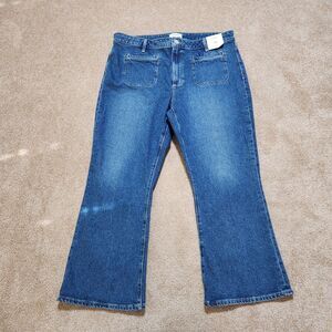 Rivete Denim Jeans Women 33/16 Kick Crop High Rise Curvy NWT